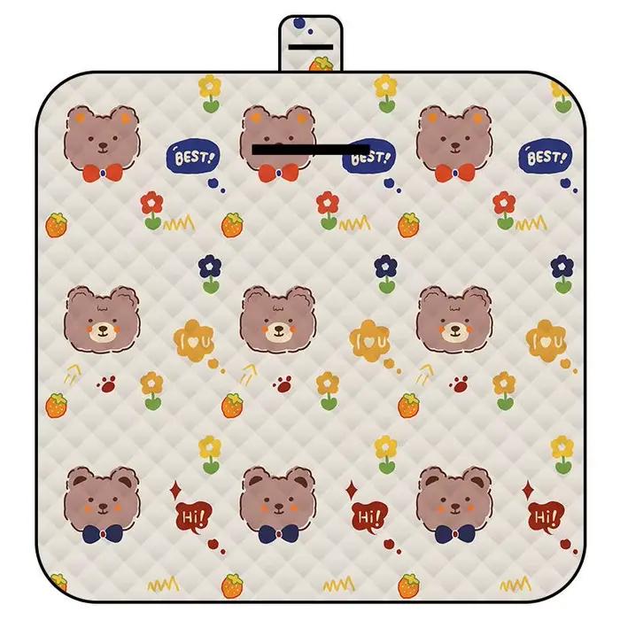 Tapis de jeu pliable pour bébé, 1.5x2M, pour pique-nique en plein air, grand tapis de plage imperméa