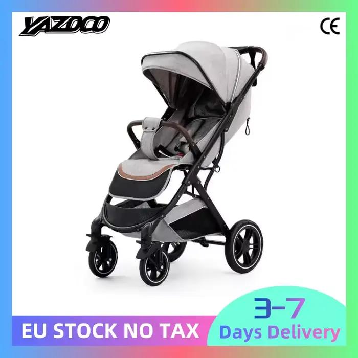 Poussette bébé ultra-légère, haute, portable, pour nouveau-né, avec amortisseurs, pour les 0-4 ans