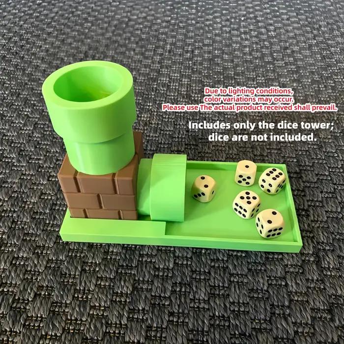 Tour à dés imprimée en 3D (dés non inclus) convient aux jeux de société, compatible avec les jeux de