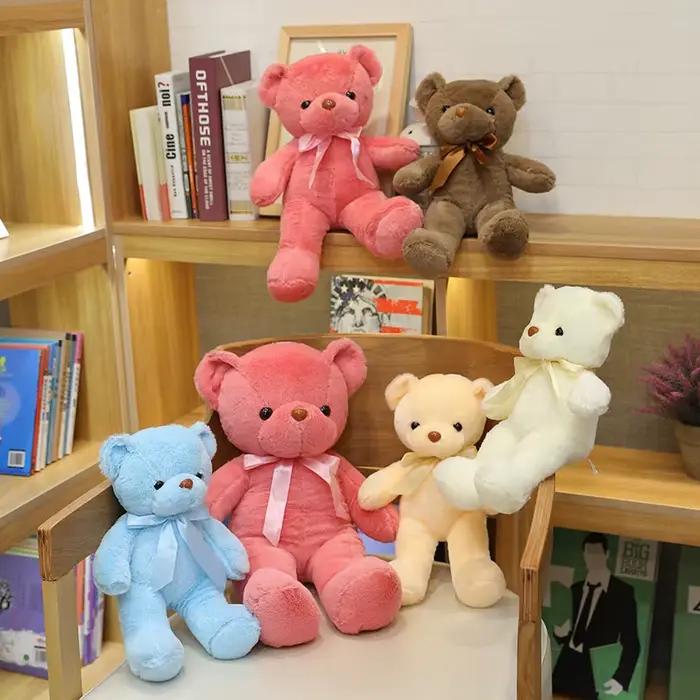 Ours en peluche mignon, jouet Animal en peluche douce, chat Kawaii, jouets de couchage pour bébé, dé