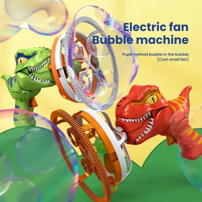 2 en 1 grandes bulles dinosaure bulle de savon pistolet électrique jouet enfants fête en plein air j