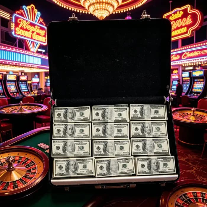 Ensemble de simulation miniatures de billets et de lingots d'or, pas de devises réelles (valise de c