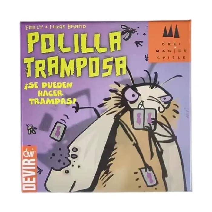 Cheating Moth (Polilla Tramposa) : Jeu de cartes Bluffing familial à emballer rapide avec stratégie 