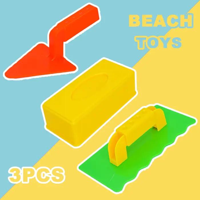 Jouet de neige de plage, 3 pièces, fabricant de briques amusantes, moule de château de sable pour l'
