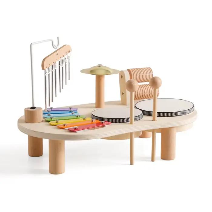 Jouets éducatifs pour bébés, cloches éoliennes en bois, jouets musicaux Montessori pour enfants, Xyl
