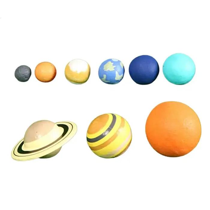 Planète éducation balle illumination jouets planète système solaire Mini modèle jouets espace jouets