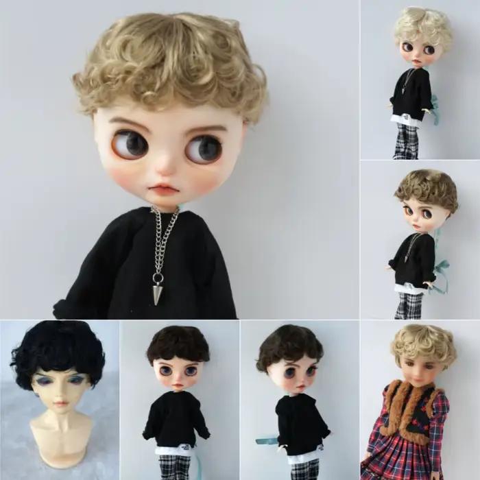 JD219 1/12 1/8 1/6 1/4 1/3 YOSD MSD SD DOD QBaby mode unisexe Cupidon bouclés BJD perruque 6-7 pouce