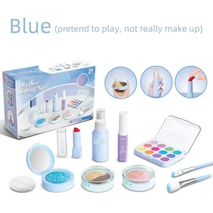 Ensemble de jeu de maquillage pour enfants de 3 à 6 ans, Kit de jouets de Simulation cosmétique pour