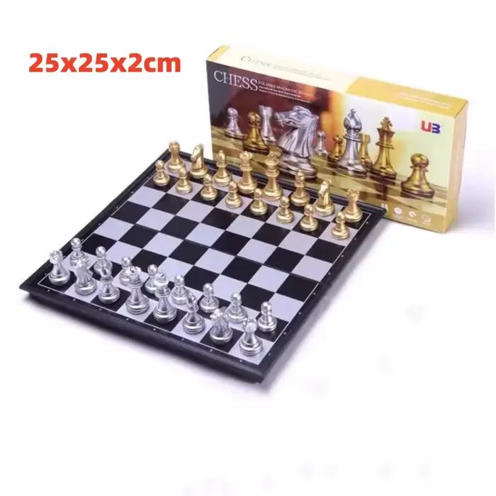 Jeux de société magnétiques grand jeu d'échecs pour Match voyage Go jeu ensemble d'échecs en plastiq