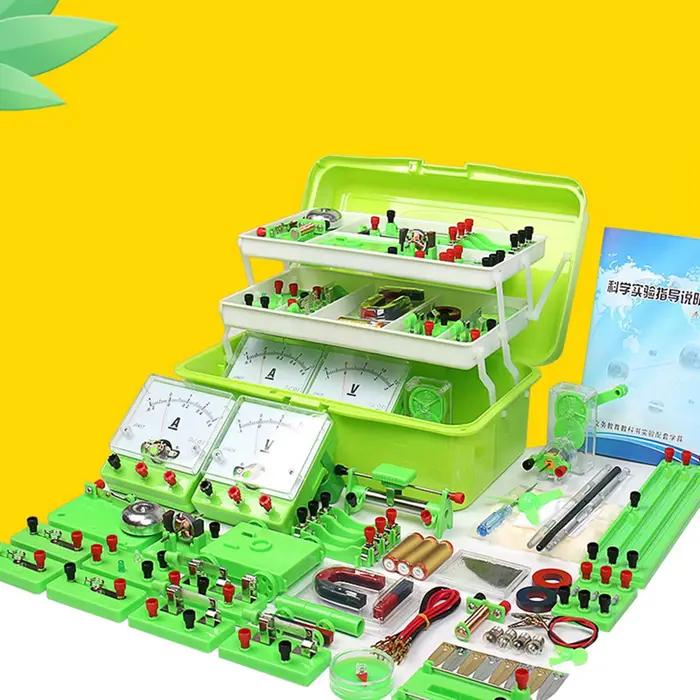 Kit éducatif de laboratoire scientifique Portable, ensemble d'expérimentations électriques, Circuits