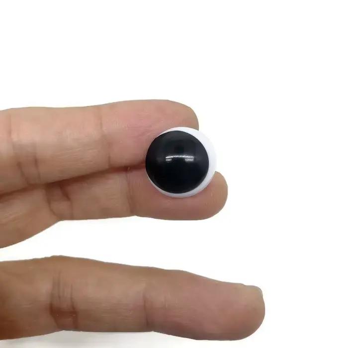 Yeux noirs pour jouets, yeux de sécurité de dessin animé pour poupées, fabrication d'animaux, ours A