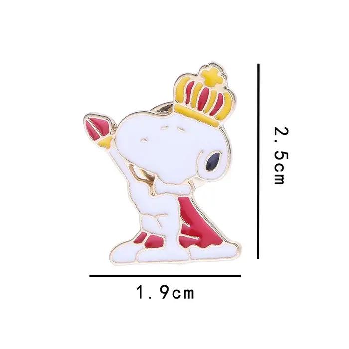 Badges métalliques Snoopys, broche Woodstock, bouton de dessin animé, broche en alliage, Badge pour 