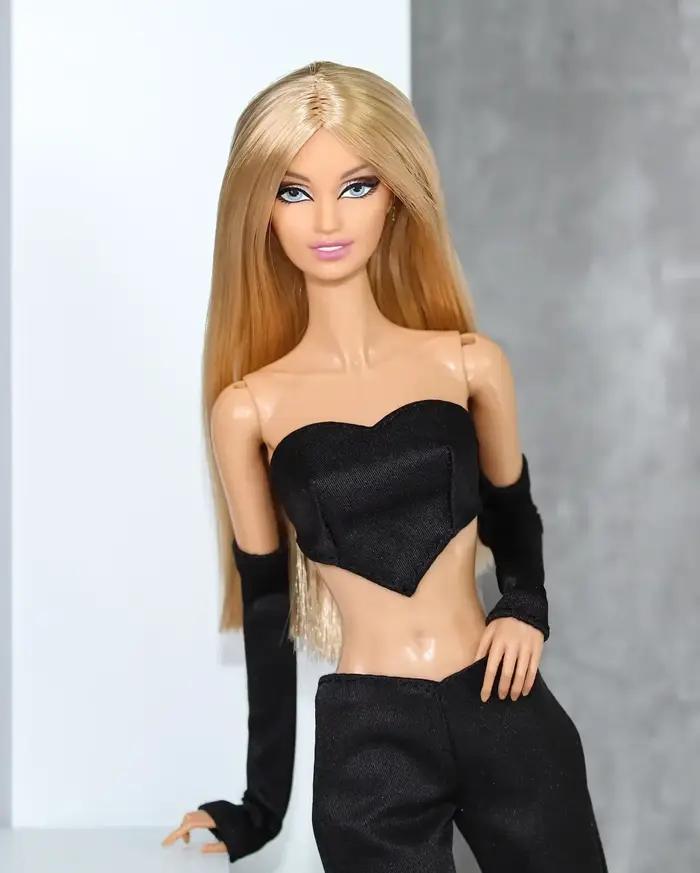 Nouveau 2024 ensemble de vêtements/robe de mode chemise manteau 1/6 poupée vêtements costume tenue p