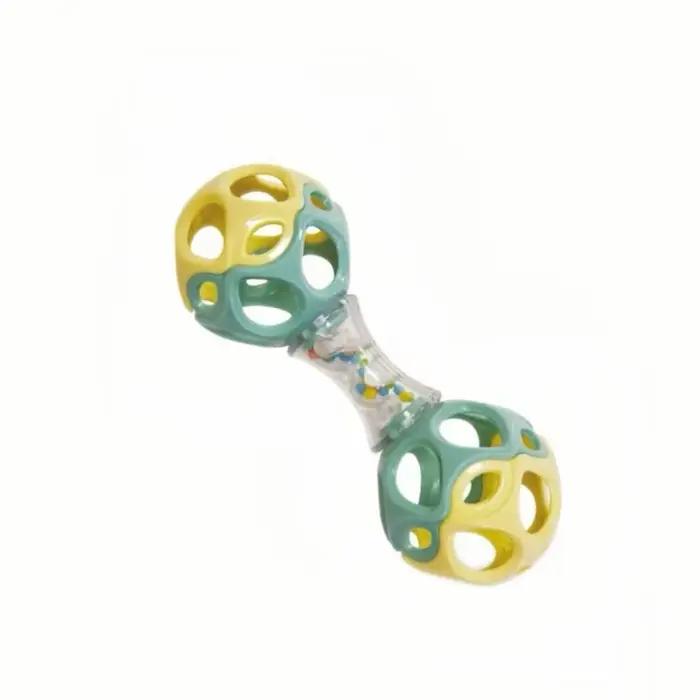 Jouet de dentition et de préhension pour bébé, boule à hochet en caoutchouc souple pour le développe