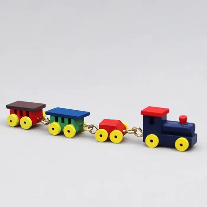 Train l'inventaire de maison de course en bois, ornement de maison, modèle de beurre, accessoires de