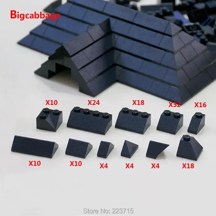 *Pack de carreaux de toit* paquet de briques bricolage bloc d'éclairage ensemble de briques n° 6119 