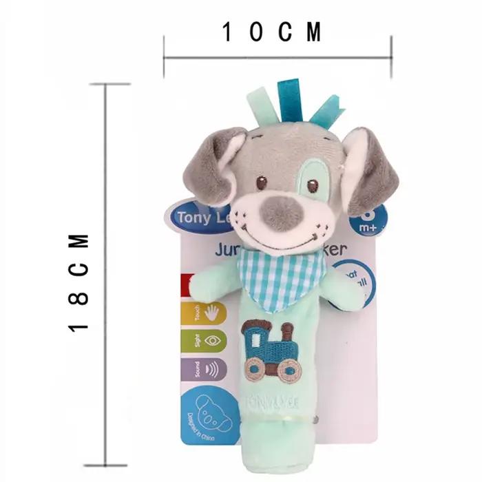 Nouveau bébé Animal main cloche hochet doux hochet jouet nouveau-né éducatif hochet Mobiles bébé jou