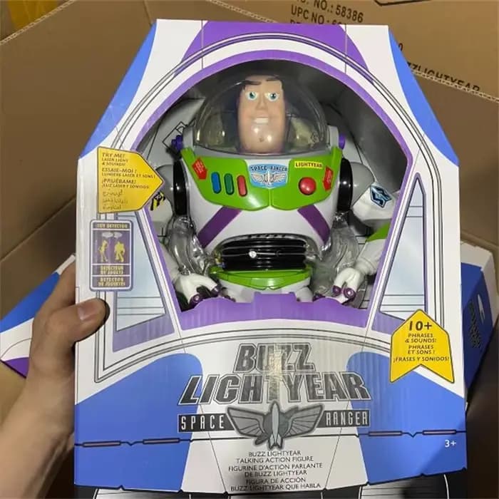 Figurine Buzz Lightyear de 30 cm avec son, modèle de vaisseau spatial, collection de bureau, cadeau 