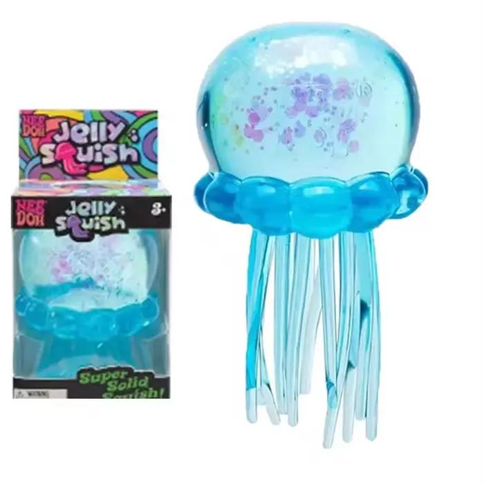 Squishies Méduse, Jouet sensoriel Fidget, Jouet anti-stress souple en gelée pour le toucher aquatiqu