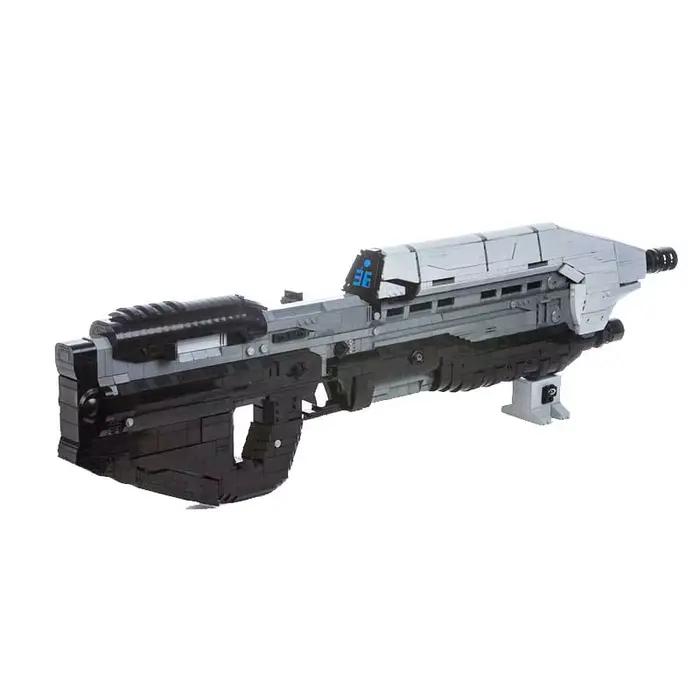 MOC-Briques de la série militaire Intersto.org, fusil MA5D, nuit de construction, ensemble d'assembl