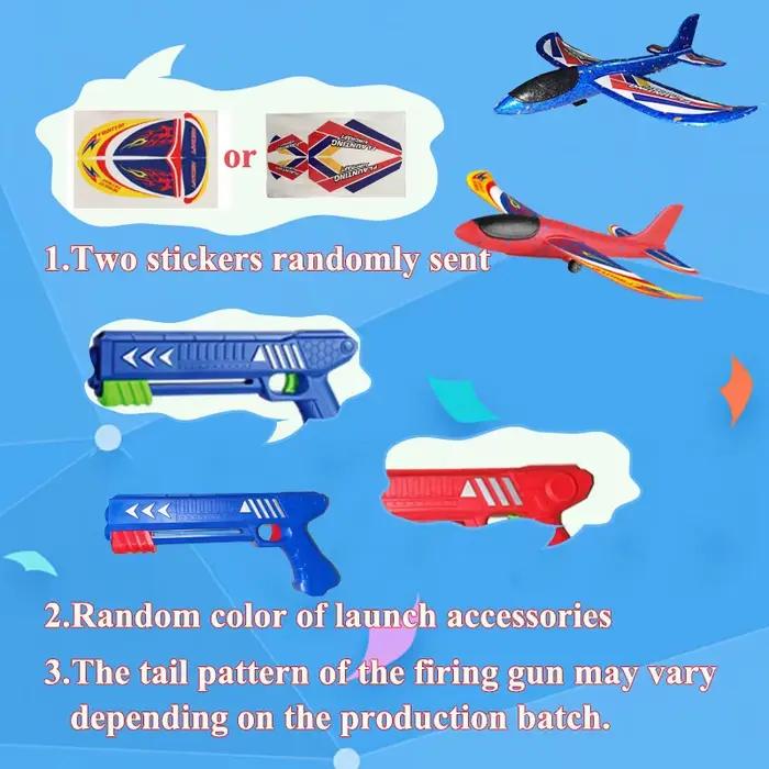 Lanceur d'avion en mousse pour enfants, 24/34cm, jouet d'extérieur pour garçons, jeu de catapulte de
