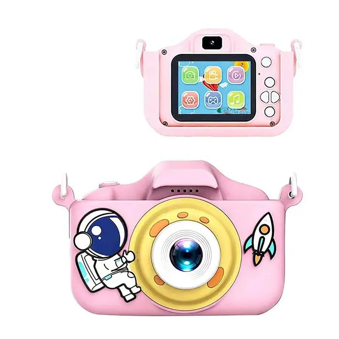 Appareil photo pour enfants HD à double objectif, enregistreur vidéo 1080P, jouet multifonctionnel a
