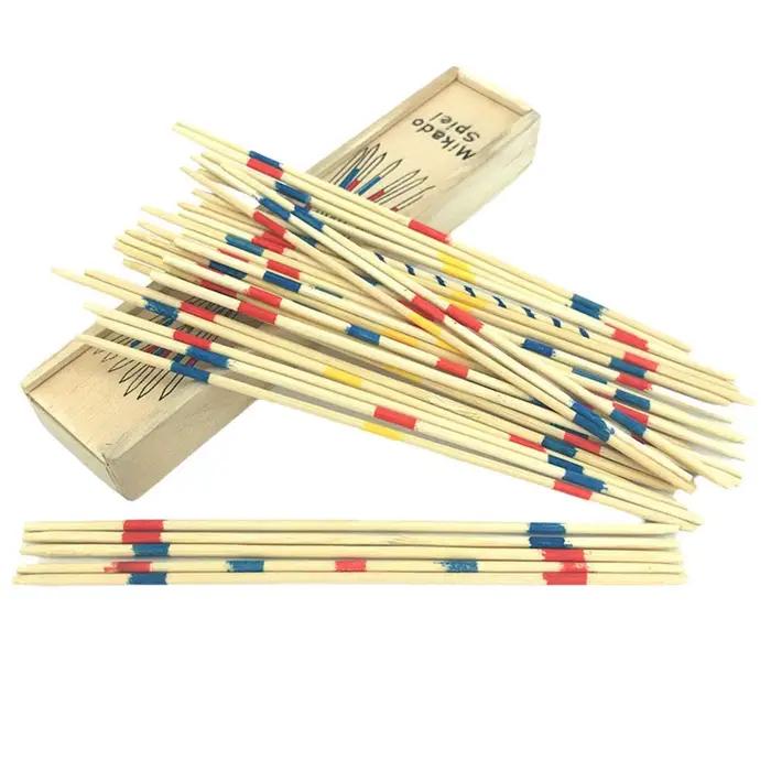 Jeu de table en bois 1/3/5/10 pièces, jeu classique Mikado, jeu amusant pour adultes et enfants, jeu