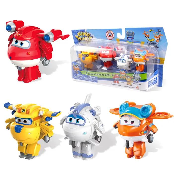 Jouets Super Wings, jouets transformables de 2 pouces, avion jouet pour enfants de 3 à 5 ans, ensemb