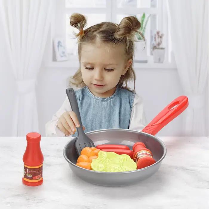 Jouets alimentaires de cuisine pour enfants, 8 pièces, ustensiles de cuisine de Simulation, jeu de S