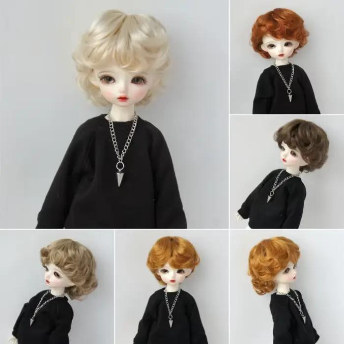JD219 1/12 1/8 1/6 1/4 1/3 YOSD MSD SD DOD QBaby mode unisexe Cupidon bouclés BJD perruque 6-7 pouce