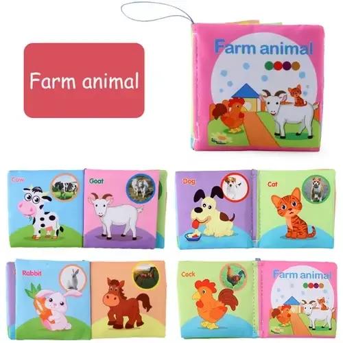 Livre pour nouveau-né de 0 à 6 mois, livre doux au toucher et au toucher, jouets pour enfants, Puzzl