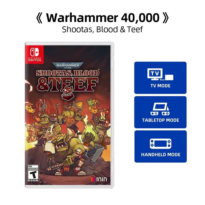 Jeu Nintendo Switch Warhammer 40,000: Luminotas, Blood Teef, Cartouche fongique, Jeux