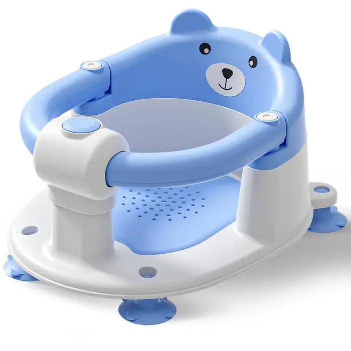 Siège de bain pour bébés de 6 mois et plus, sièges de bain pour tout-petits pour bébés assis, chaise