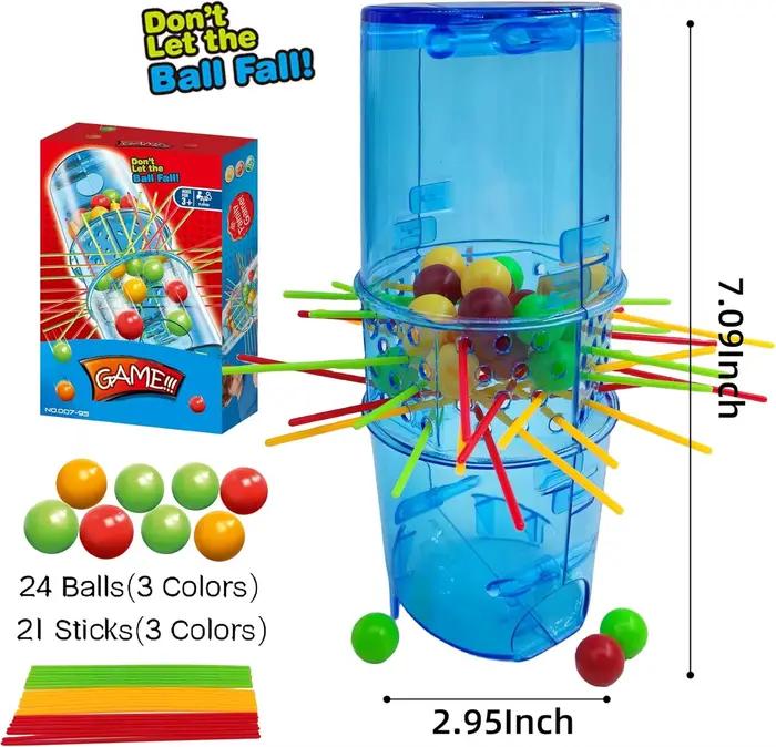 MAT'T-Jeu de société Let The Ball Fall pour la famille, jouet puzzle, 2-4 plus tard, coordination œi