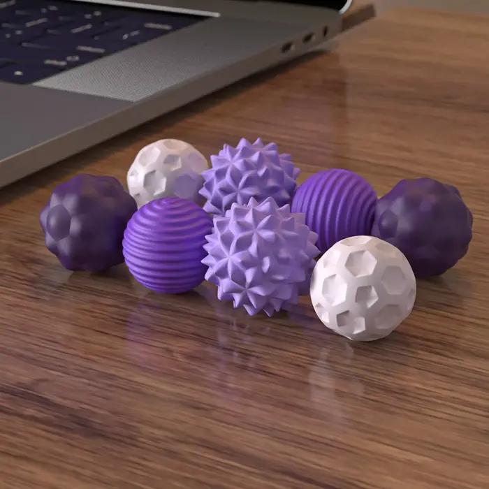 Boules sensorielles magnétiques en Silicone, jouet Fidget, balles d'inquiétude, autisme, apaisant, j