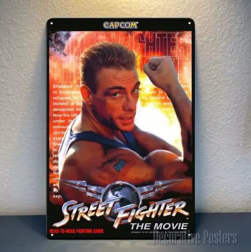 Affiche métallique de film de jeu vidéo - Taille : 20x30cm - aluminium