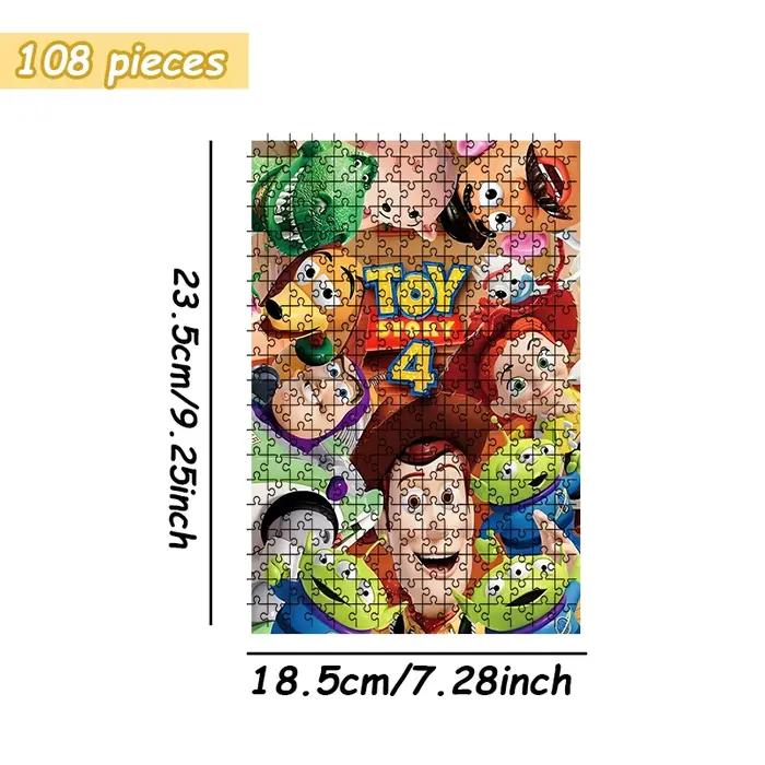 Puzzle de scène des personnages de Toy Story 4, fidèle au film, 108-1000 pièces, décoration d'intéri