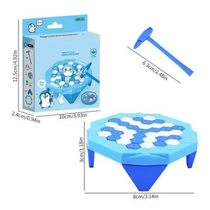 Jeu de brise-glace Little Penguin, jeu de coordination œil-main, jeu de société avec marteau pour ad