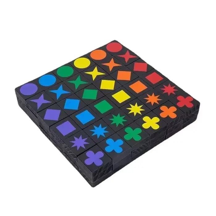 Jouets éducatifs pour enfants chauds Qwirkle échecs en bois jeux interactifs Parent-enfant enfants a