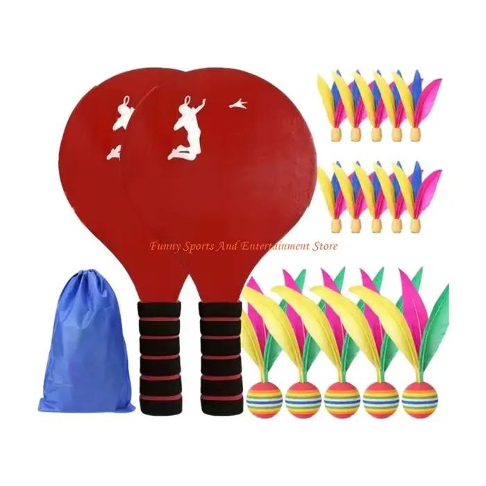 C4DE – ensemble batte cricket professionnel pour enfants, 18 pièces, comprenant des pagaies en bois