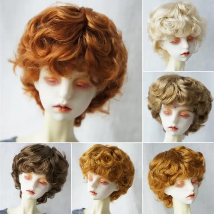 JD219 1/12 1/8 1/6 1/4 1/3 YOSD MSD SD DOD QBaby mode unisexe Cupidon bouclés BJD perruque 6-7 pouce