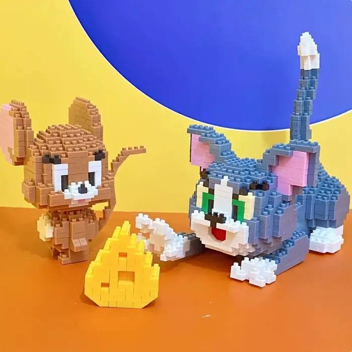 Tom Cat et Mouse Building Blocks Mini Action Figure Toys