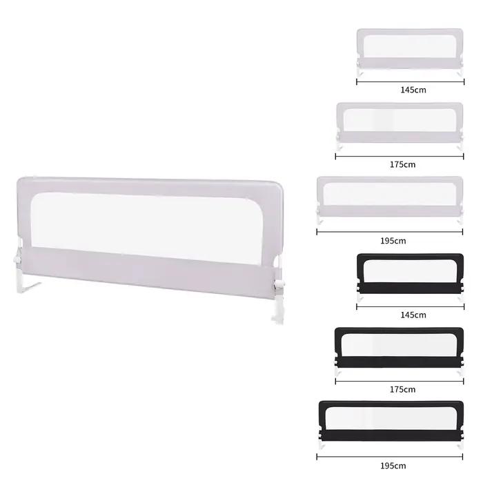 Barrière de lit portable pour enfants 180/200 x 65 cm, pliable et portable, barrière de sécurité ant