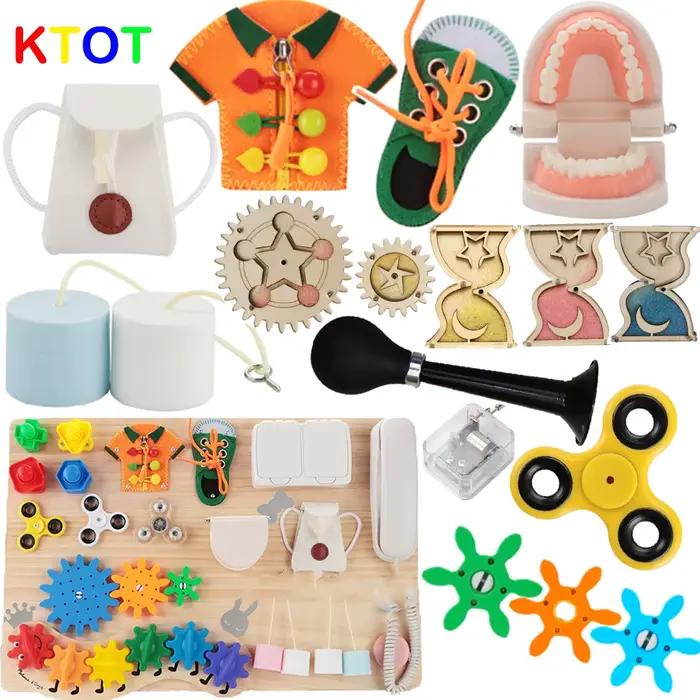 Accessoires de planche occupée, composants de planche d'activité Montessori, formation aux compétenc