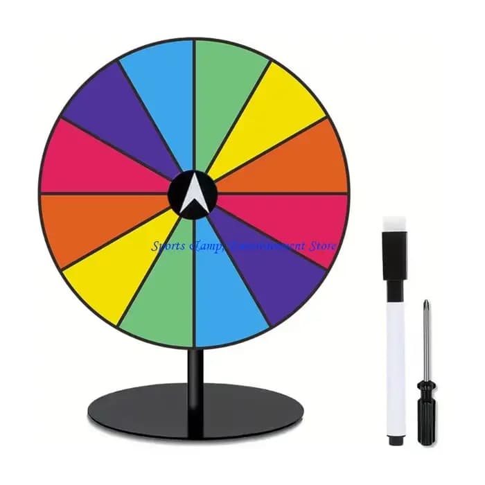 G7NF – roue à prix rotative Type lourd, roue jeu colorée réutilisable avec Base en métal durable pou