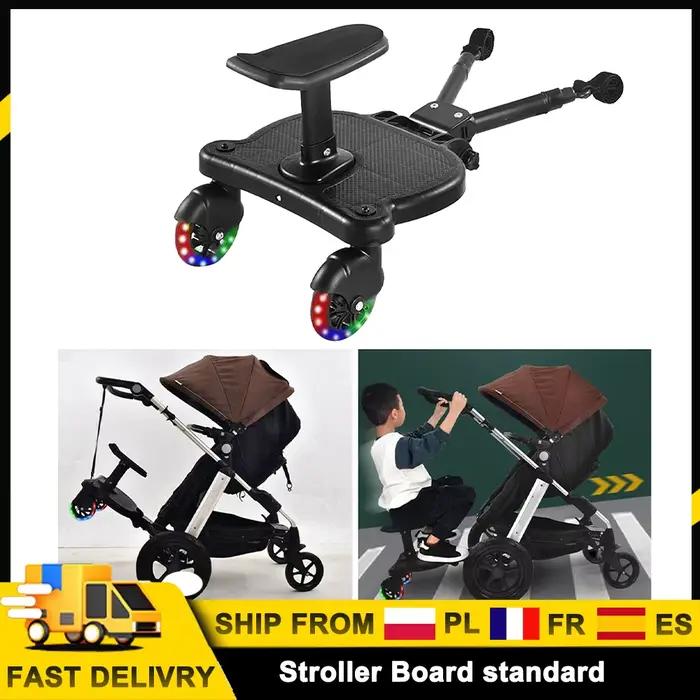 Planche universelle 2 en 1 pour poussette, chariot standard pour enfants, auxiliaire avec siège déta