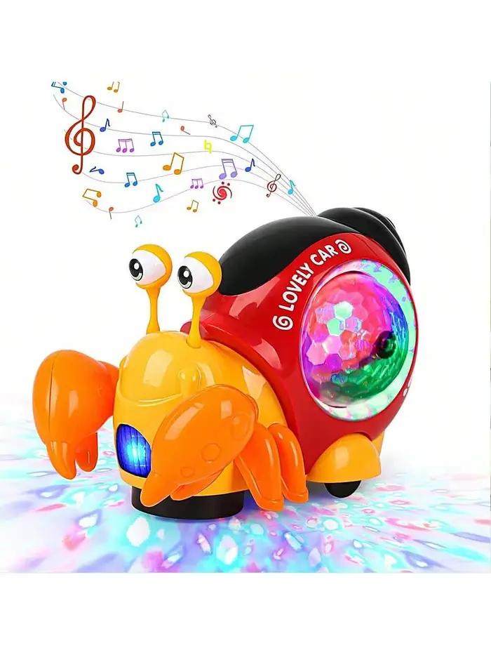 Jouet d'escargot lumineux, jouet d'escargot électrique pour bébé, nouveaux jouets d'escargot rampant