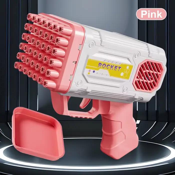 Pistolet à bulles à 42 trous, jouet pour enfants, pistolet à bulles léger, cadeau de vacances, fête 