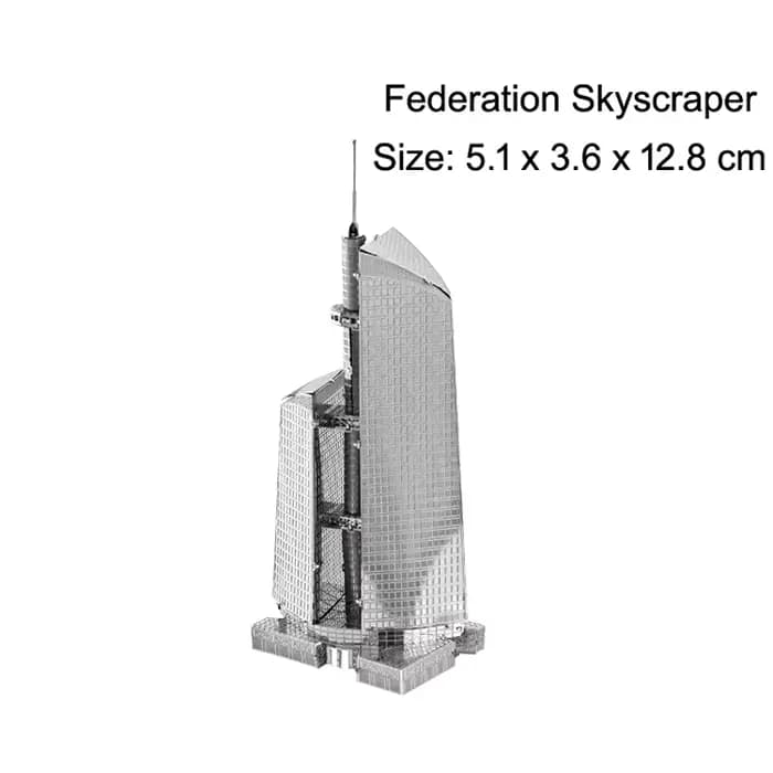 Puzzle 3D en métal de la tour de Londres, modèle Tokyo Skytree, modèle de puzzle découpé au laser po