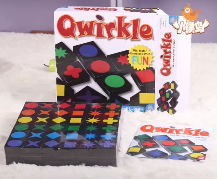 Qwirkle – jouets éducatifs pour enfants, échecs en bois, jeux interactifs Parent-enfant, jouets pour